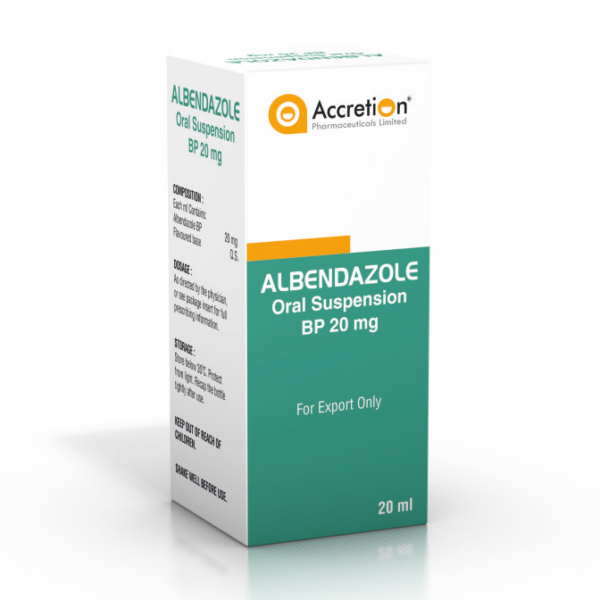 Albendazole Oral Suspension BP 20 mg