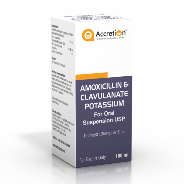 Amoxicillin & Clavulanate Potassium for Oral Suspension USP