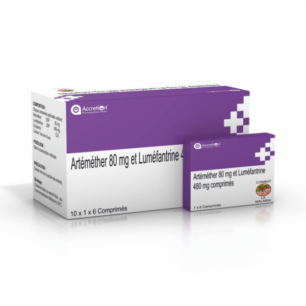 Artemether 80 mg & Lumefantrine 480 mg Tablets