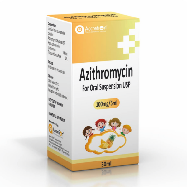 Azithromycin for Oral Suspension USP 100