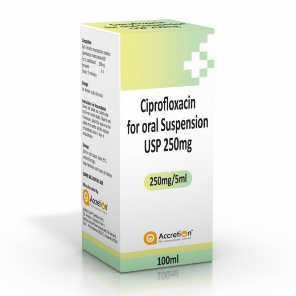Ciprofloxacin for Oral Suspension USP