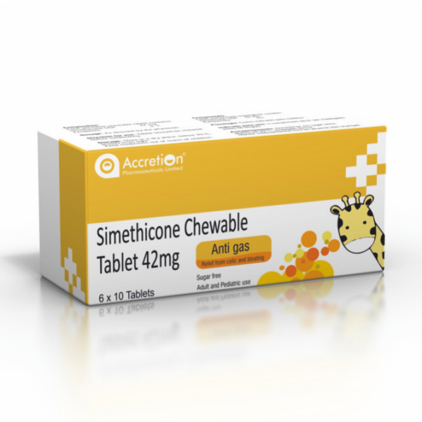 Simethicone Chewable Tablet 42 mg