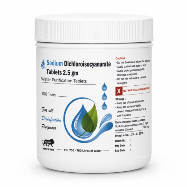 Sodium Dichloroisocyanurate Tablets 2 5 g